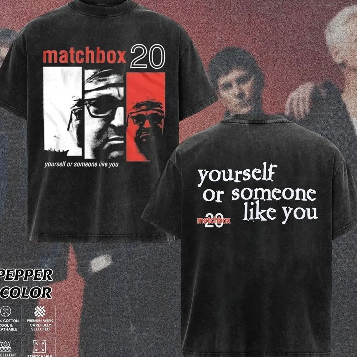 [COLLECTION] Matchbox Twenty Band T-Shirt Collection, Rainy Window Graphic Tee, Retro 90s Pop Rock Style Shirt, Emotional Alternative Rock Inspired Shirts, Vintage Heavy Cotton Band Tee, Gift for Rock Music Lovers, Alternative Merch for Men & Women 1T2