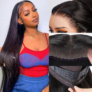 [NEW IN]BFFGIRL Hair 13x6 Full Lace Frontal Wear go Glueless Straight Human Hair Wig with Drawstring Effortless Install Ear to Ear Water Wave Pre-Cut Pre-Plucked Human Hair for Women Body Wave Human Hair Wig Beginnner Friendly