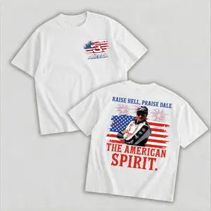 Raise Hell Praise Dale The American Spirit T-Shirt, Dale Earnhardt American Flag Racing Shirt, NASCAR Vintage Graphic Sweatshirt, Patriotic USA Racing Fan Gift