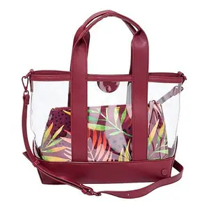 Samantha Brown Think Clear Tote with Removable Pouch
