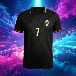 2026 Portugal Home And Away Red Green Black 7# Cristiano Ronaldo Short Sleeve Soccer Jersey Fans Version