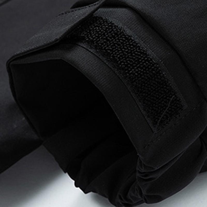 Men's Spring And Autumn Casual Windproof Warm Hooded Jacket, Multi-Pocket Workwear Coat, Early Spring Hooded Softshell Jacket, Suitable For Outdoor Activities