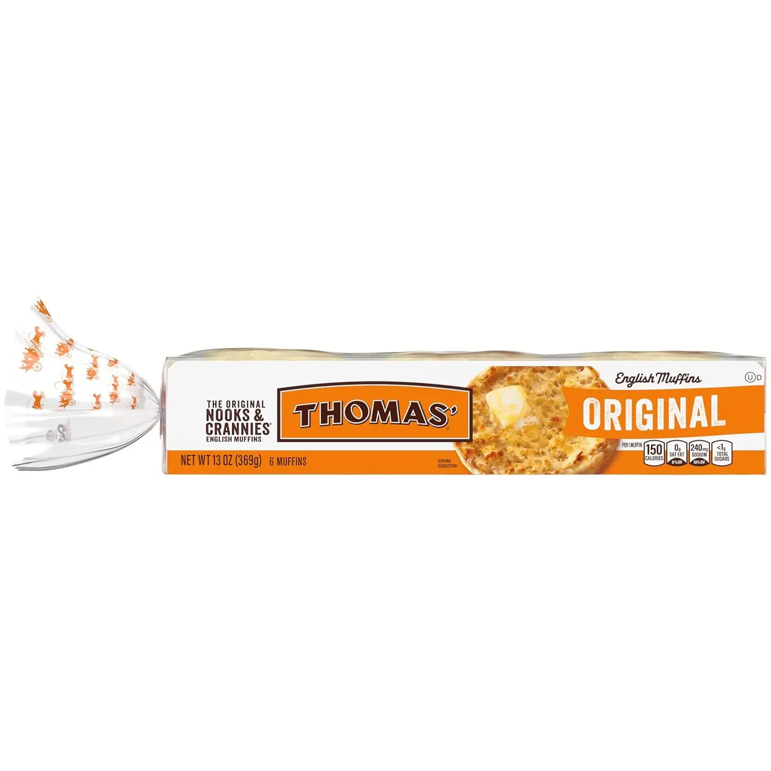 Thomas’ Original English Muffins, 6 Count, 13 Oz Package of English Muffins | Kosher (OU Dairy)The Original Nooks & Crannies® English Muffins6 Muffins