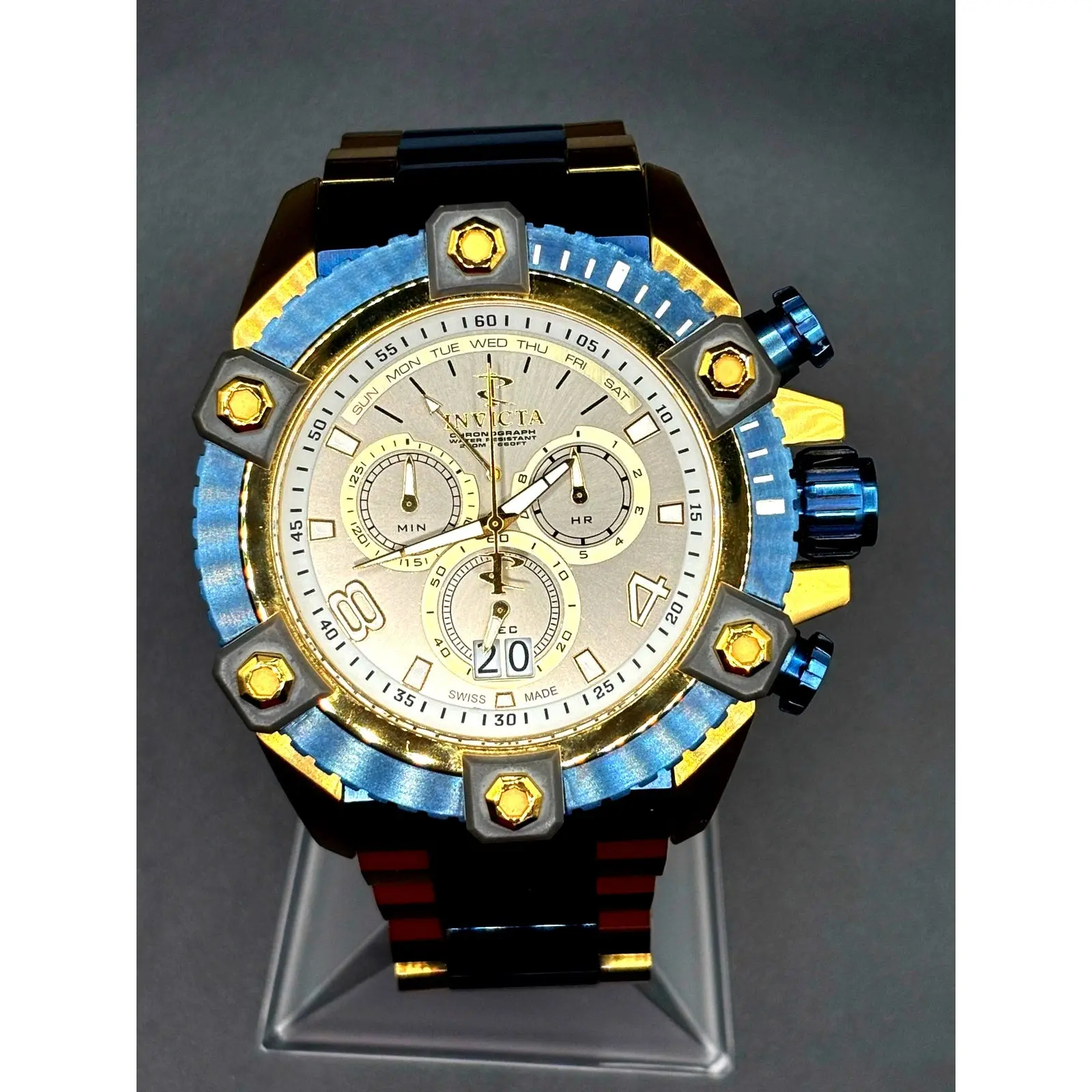 Invicta Reserve Octane Grand Arsenal 13023 Swiss Made Chronograph 56mm Watch