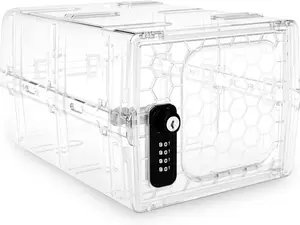 Urban August Lockable Storage Box - Multi-Purpose Industrial-Grade Plastic Organizer for Home & Office Safety Set
