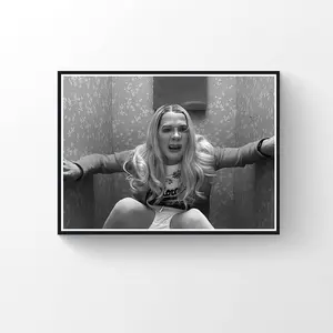 White Chicks Movie Poster, Funny Bathroom Art, Black and White Toilet Print 9