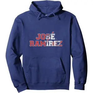 Jose Ramirez Cleveland Baseball Name MLBPA Pullover Hoodie - Size S-3XL Unisex, Cotton LYM