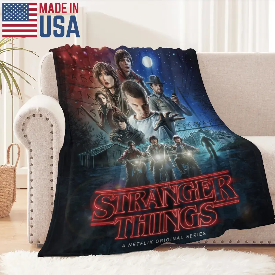 Stranger Things 1-5 blanket, film and television IP fan gift, soft