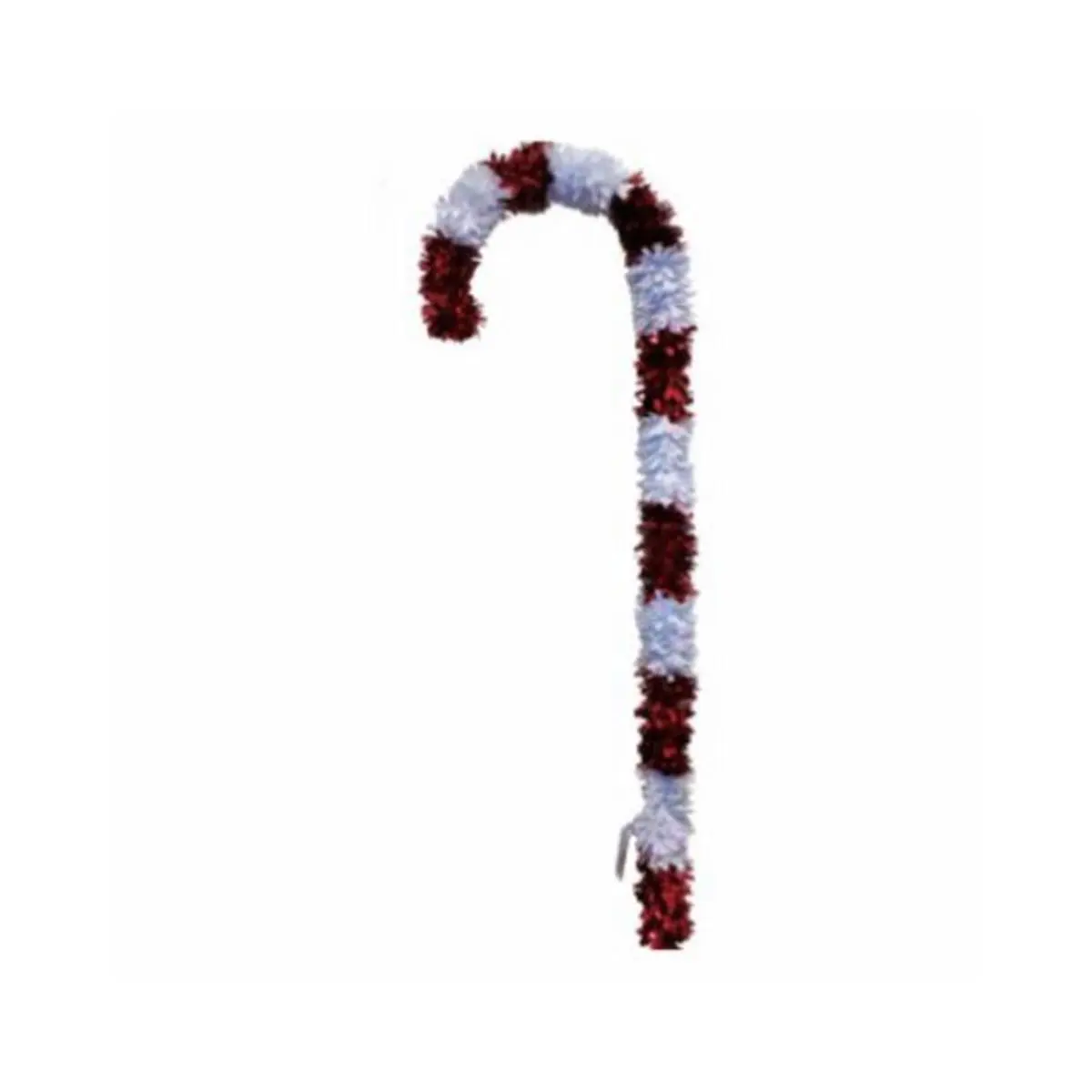 F C Young 266043 Christmas Jumbo Plastic Candy Cane with Red & Opal Crystal Tinsel Cut & Stake, Pack of 18