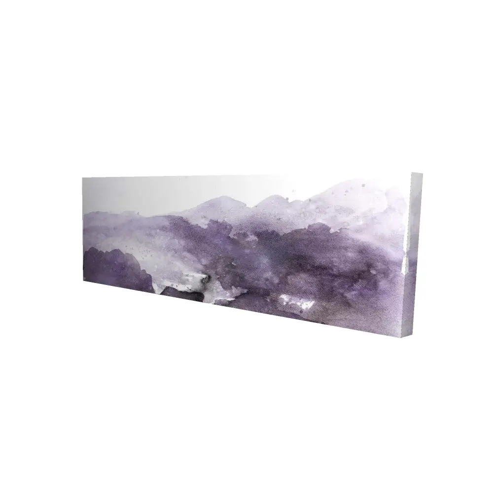 Begin Home Decor 2080-1648-AB72 16 x 48 in. Purple Cloud Abstract Canvas - Modern Home Decor Wall Art
