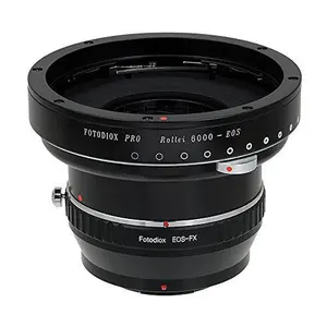 Fotodiox Pro Lens Mount Double Adapter - Rollei 6000 (Rolleiflex) Series and Canon EOS (EF / EF-S) D/SLR Lenses to Fujifilm Fuji X-Series Mirrorless Camera Body