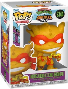 Funko Pop! Animation: Godzilla X Turtles - Michelangelo x King Ghidorah - Collectable Vinyl Figure - Gift Idea - Official Merchandise - Toys for Kids & Adults