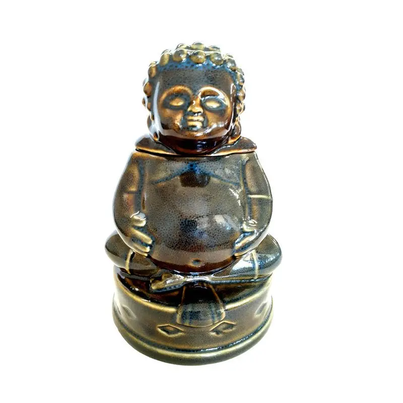 BarConic® Handcrafted Ceramic Buddha Belly Tiki Drinkware - 6 ½” h x 4 ¼” w Collectibles, Faith Decor, Multi-Use Home Drinkware & Decor Piece
