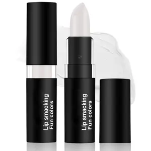 Clown White Cream Blendable Makeup Stick -1Pcs White Lipstick Eye Black Stick, High-pigmented LIp Balm, Sweat-proof Face Body Paint Eyeblack Stick, Halloween/Cosplay/Party/Stage Show Face Paint Makeup springtok