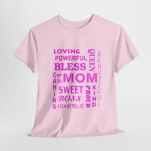Mother's Day Gift. Gift for Mom. Short-Sleeve T-shirt. #1 Mom, Mother. Women's fashion, Active Apparel. Ladies Tee. Heavy Cotton Tee.