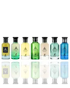 Lattafa Men's 7-Piece Cologne Bundle - Fraiche, Vibe, Immortal, Verde Aura, Matiere, Fantasme, Azure Scents