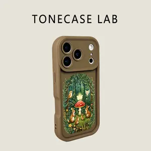 TONECASE LAB Fairy Forest Bunny Mushroom Magical Print TPU Phone Case for iPhone 17 Pro 16 Pro Max 15 Plus 14 Pro 13 12 11 XS Max XR Samsung Galaxy S25 Ultra S24 Plus S23 Shockproof Protective Case
