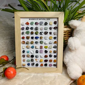 80 kinds of natural mineral specimens: classic collections of Gemstones and Crystals, agate, fluorite, etc., suitable for home decoration, gifts for relatives and friends - suitable for Christmas, Halloween, Easter, Thanksgiving and Valentine's Day