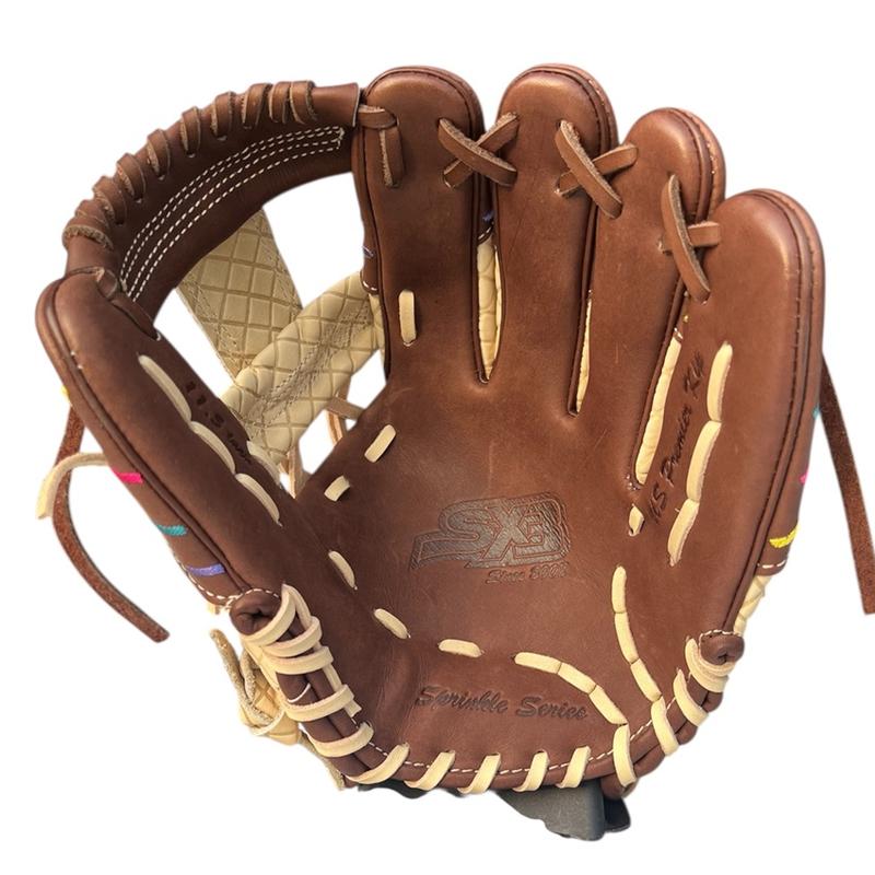 I-Webb SX3 Pro 11.50″ Baseball Glove with US Premier Kip Leathers for Infielders & Outfielders Chocolate Ice Cream Sprinkles Edition Unisex