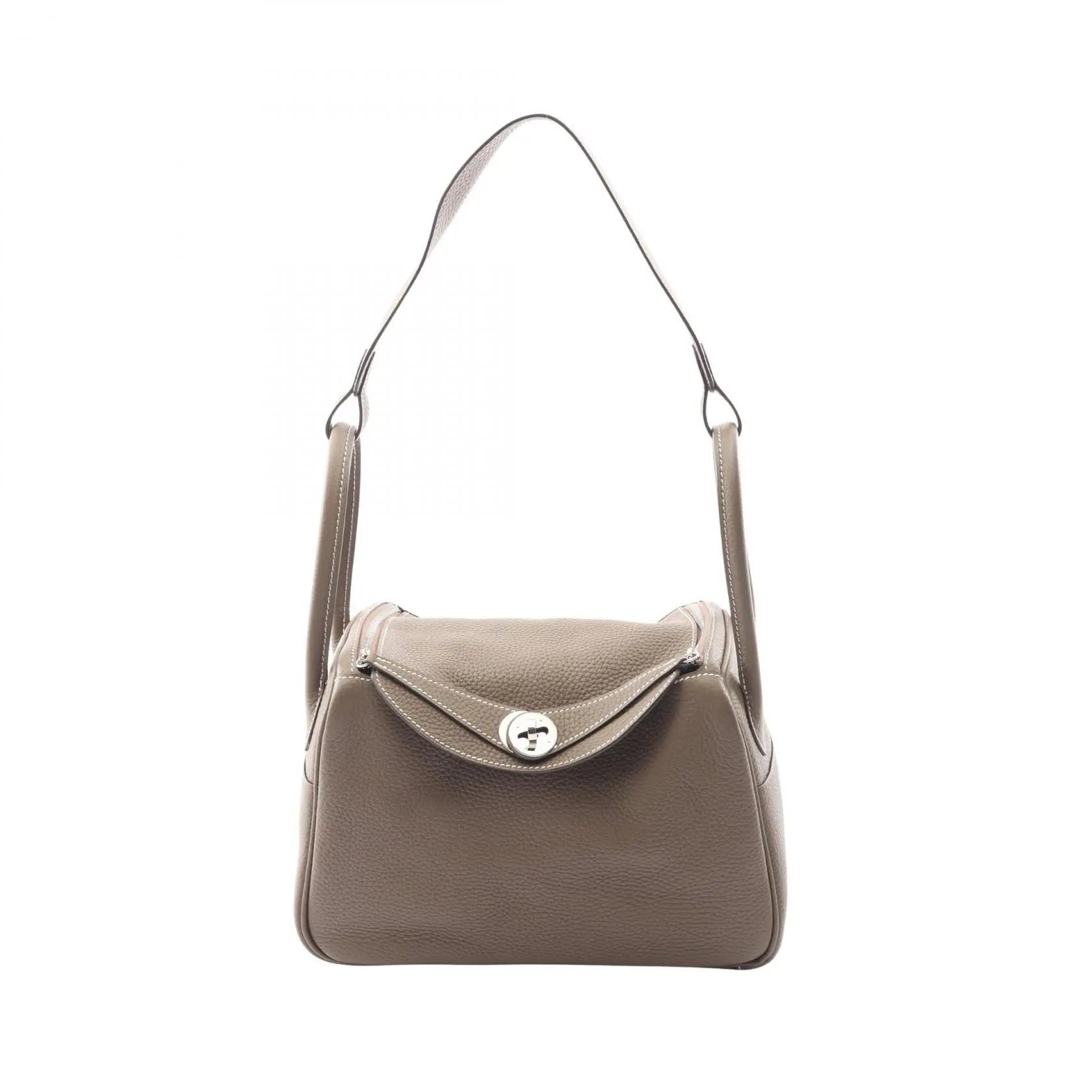 Pre-owned HERMÈS Calfskin Shoulder Bags Hermes Lindy26 Handbag
