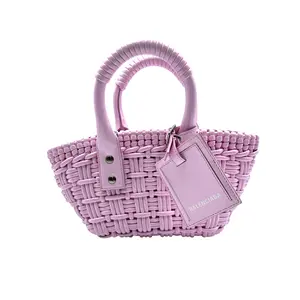 Pre-owned Balenciaga Faux Leather Shoulder Bags Bistro XXS Basket with Strap BB56