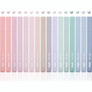 Mr. Pen Aesthetic Highlighters 16 pcs Chisel Tip Non Bleed Pastel Colors Quick Dry Smudge Free Art Supplies for School Office Travel Diaries