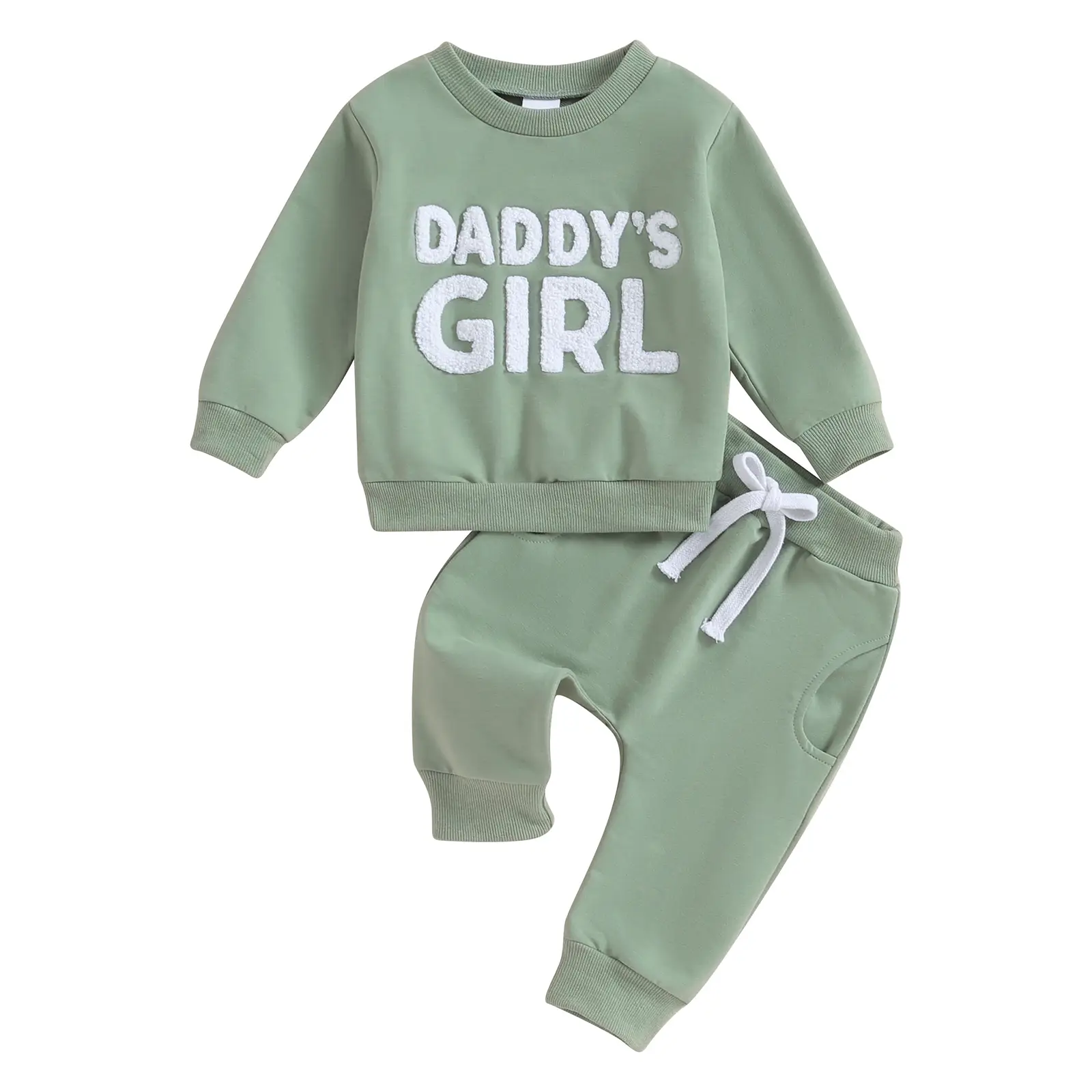 Toddler Baby Girl Clothes Daddys Girl Cotton Sweatshirt Tops Pants Newborn Girl 2Pcs Fall Winter Outfits