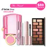 Too Faced Icons Set - Better Than Mascara, Lip Injection Maximum Plump Lip Plumper Gloss, Born This Way The Natural Nudes Eye Shadow Palette, Cloud Crush Blush Candy Clouds, Better Than Chocolate Eye Shadow Palette