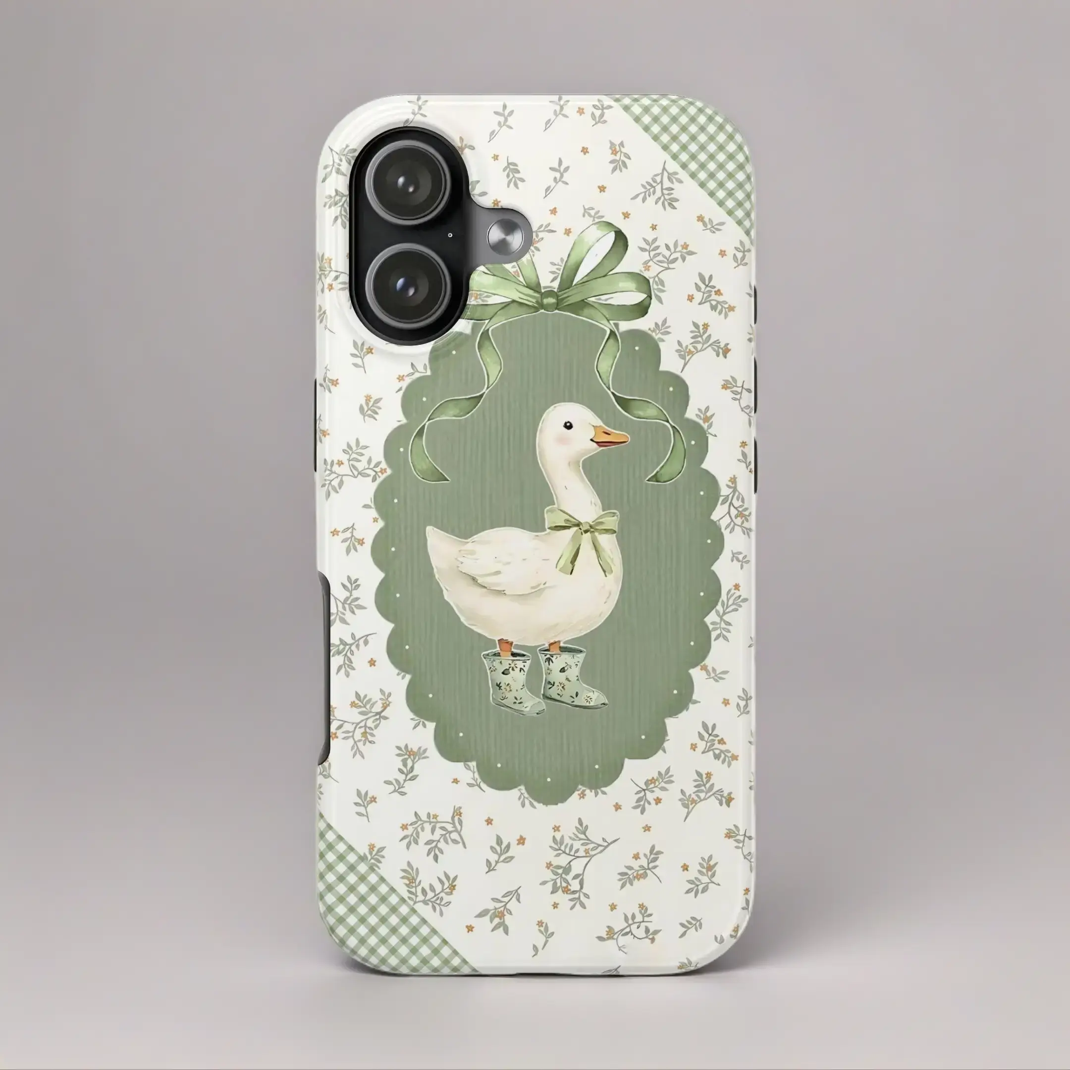 Cute Geese Shockproof Smartphone Cover - Protective Accessory for iPhone 11/15/16/17 Pro Max, Samsung Galaxy Series, Gift-Worthy for Girls, Handheld