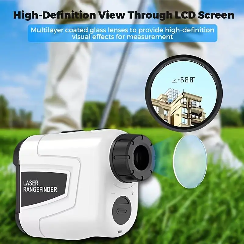 1200Y Laser Rangefinder with 6x Golf Compensation and Distance Measurement for Enhanced Gameplay