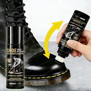 Leather Shoe Repair Gloss Enhancer Crystal Transparent Bag & Shoe Update Wax Coating Agent Return Shine Plastic Polisher
