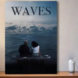 1pc Unframed Waves Movie Poster Canvas Wall Art, Perfect For Living Room & Bedroom Decor