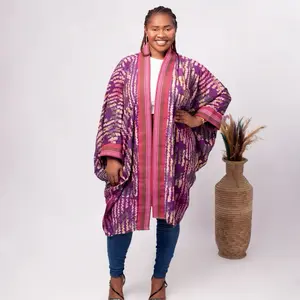 Lori Kimono - Handwoven /Batik Jacket Traditional Handmade Cotton  DressWomenswear Breathable Summer