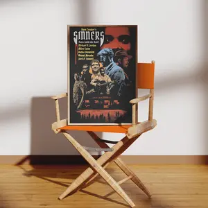 Sinners (2025) Vintage Movie Poster - Horror - Vampire - Film Fans - Home Decor