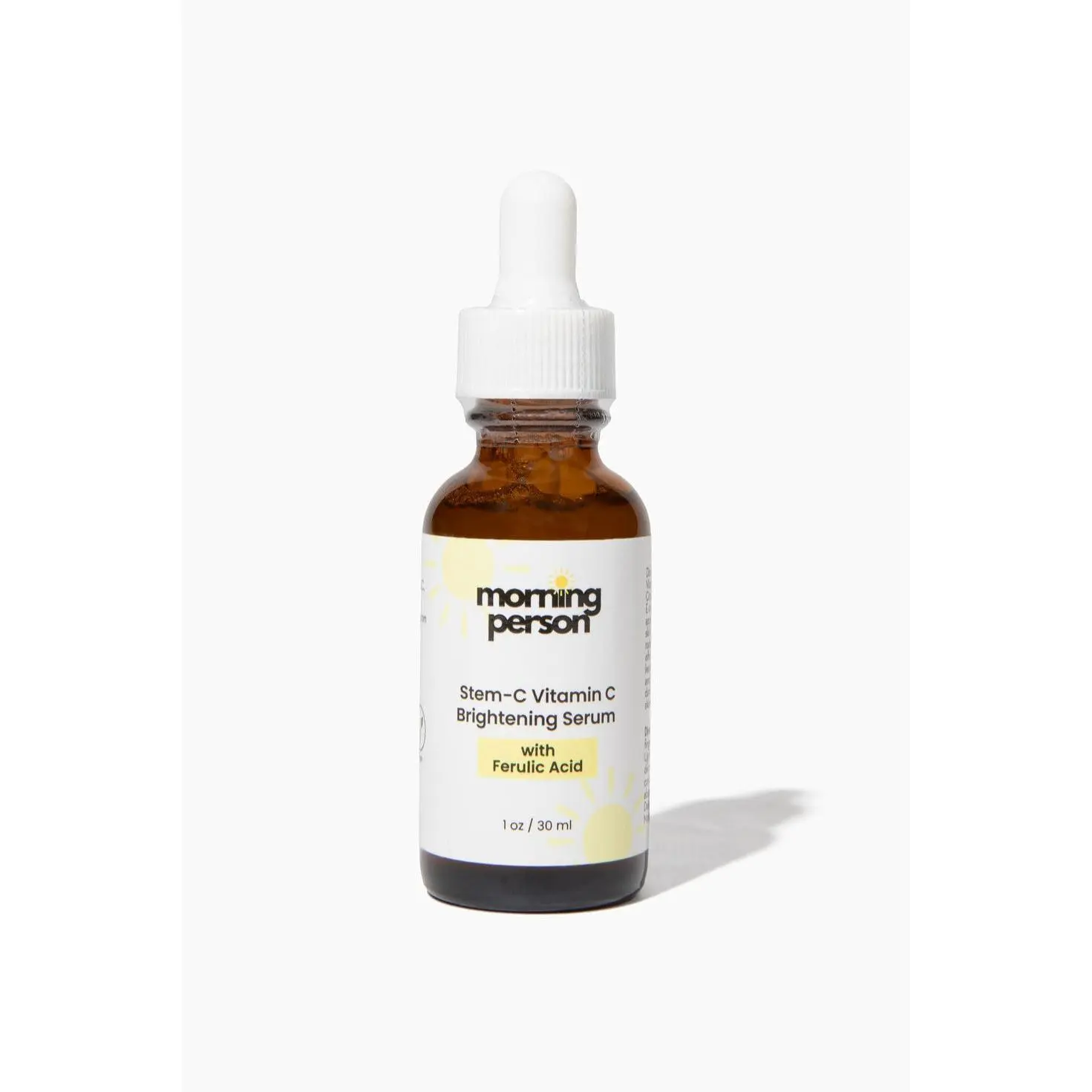 Morning Person Stem-C Vitamin C Brightening Serum with Ferulic Acid - Gentle Daily Hydrating Fragrance Free