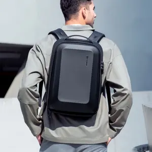 1pc Large Capacity Expandable Knight Hard Shell Laptop Backpack, With Password Lock, Business Backpack for Office Workers, Suitable for Commuting, Outdoor Riding and informal Travel