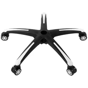 VEVOR Office Chair Base Replacement, 28, 2500 lbs Static Load, Heavy Duty Universal Computer Desk Chair Stool Base Part with 5 Casters and Reinforced Legs, Desk Chair Base Replacement, Black+ BlueVEVOR Super Brand Day