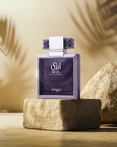 Zimaya Abadi 3.4 Oz Men's Eau De Parfum Aromatic Oud Woody Fragrance with Lavender & Bergamot Top Notes for Modern Sophistication