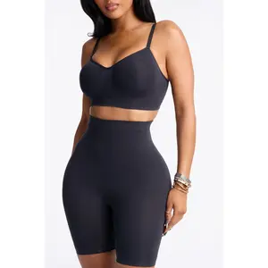 Nova Sculpt Seamless Strong Compression Thigh Shaper - Black