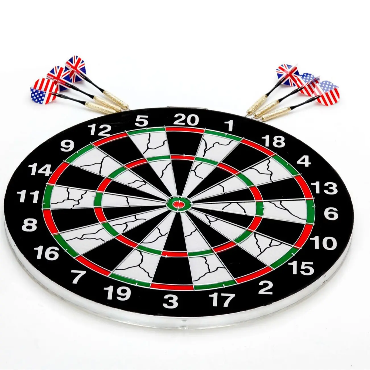 🎯 Tournament Size Complete Dart Board Set |   Includes Mounting Hardware, Ready-to-Use Indoor Number Target Game with Tip Darts for Adult Players ✨