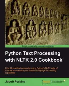 USED-Python Text Processing with Nltk 2.0 Cookbook by Perkins, Jacob (Paperback)
