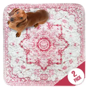 PUPIBOO Washable Pee Pads for Dogs - Super Absorbent Reusable Waterproof Puppy Training Pads, Leak-Proof & Non-Slip Whelping Mat for Pet Housebreaking