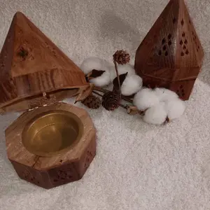 Wooden Temple - Incense Burner