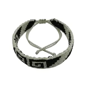 Handmade Macrame Bracelet Geometric Maze Design Unisex