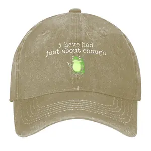 Baseball Cap Funny Impatient Frog Meme Humor for Men and Women