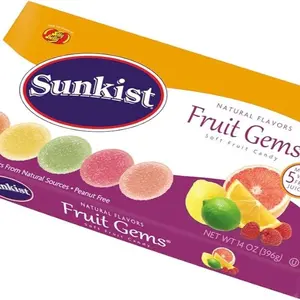 Jelly Belly Sunkist Fruit Gems Box - 14 Ounces of Assorted Flavors - Made with Real Fruit Juices - Genuine, Official, Straight from the Source