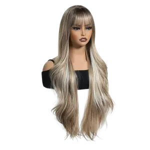 Women's 30-in Synthetic Full Machine Wig - Big Curly, Fluffy Voluminous, Natural-Looking for Daily Styling Fashion Hair Accessory, Wigs