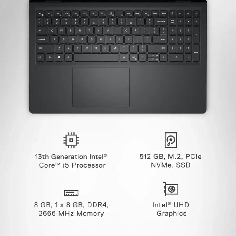 Dell 15.6" FHD Touch Laptop | Windows 11 Pro | Intel 10-Core i5-1334U (Up to 4.6GHz) | 1 Copilot AI for Student and Business, WiFi 6 | 64GB RAM + 2TB SSD
