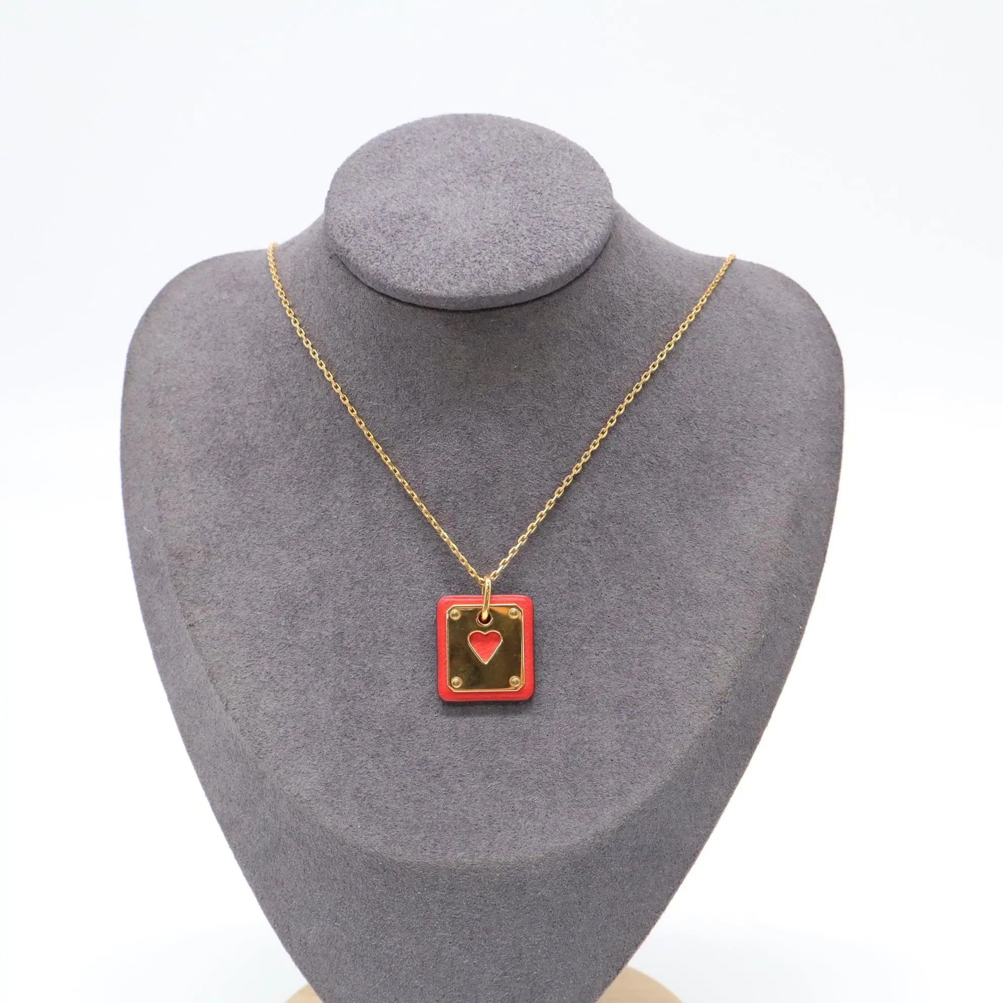Pre-owned Hermes As de Coeur Pendant W22013