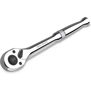 1/4-Inch Drive Ratchet, 90- Quick-release Ratchet Wrench, Reversible, Chrome Alloy Made, Full Polished, Stocking Stuffers for Men Gifts for Men Gifts for Women gifts for dad